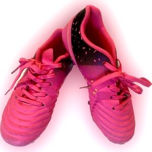 Pink girls soccer cleats (size 12)